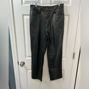 Madewell faux leather pants Size 30